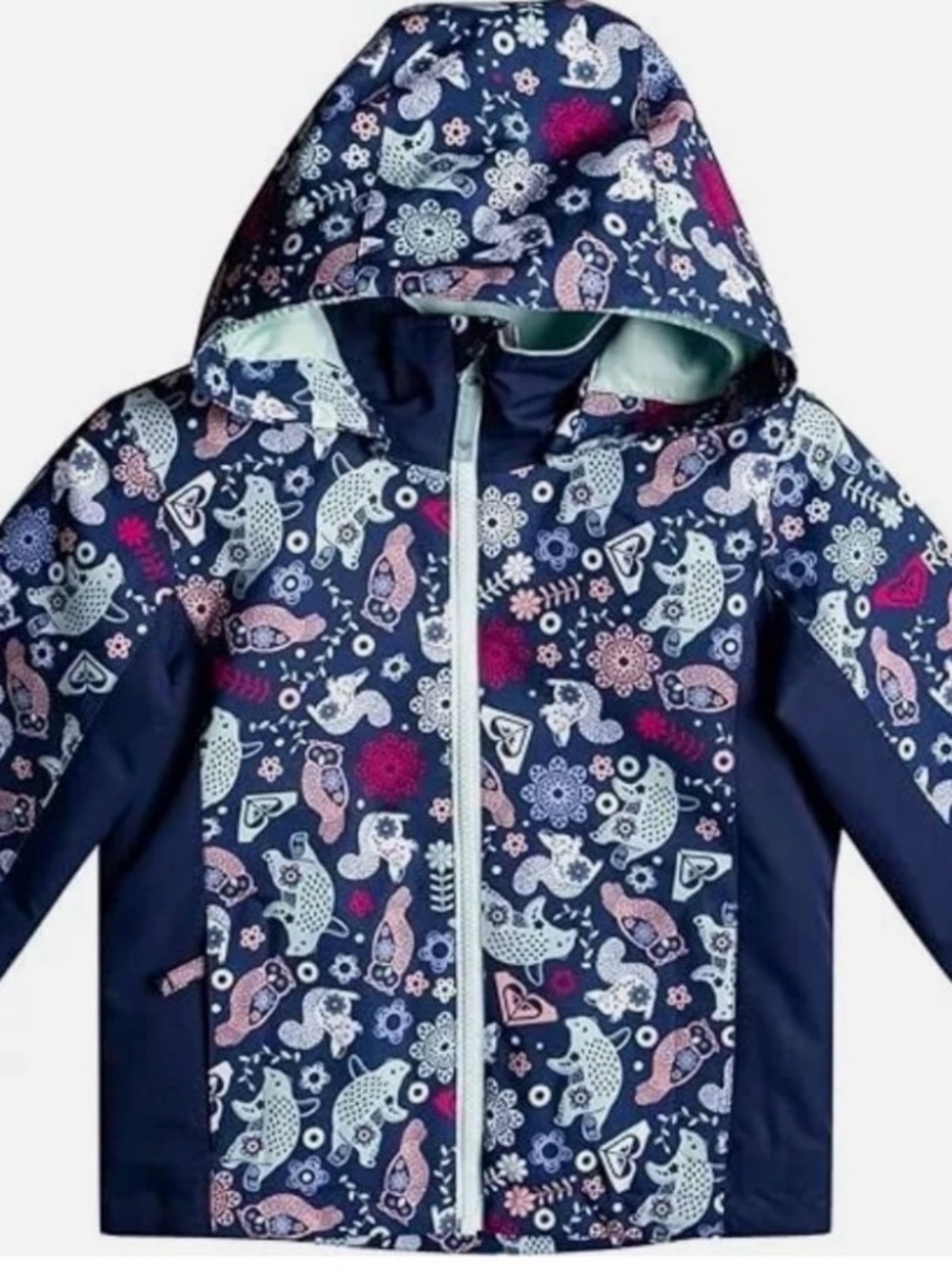 Roxy Little Girls Snowy Tail Insulated Ski Jacket, Size 4-5T